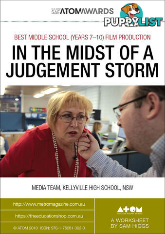 2018 SAE  Award winner: In the Midst of a Judgement Storm ( Worksheets)