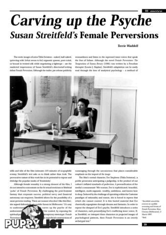 Carving Up the Psyche: Susan Streitfeld's 'Female Perversions'