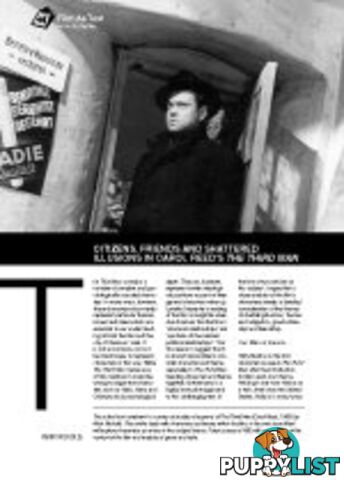 Citizens, Friends and Shattered Illusions in Carol Reed's 'The Third Man' (Film As Text)