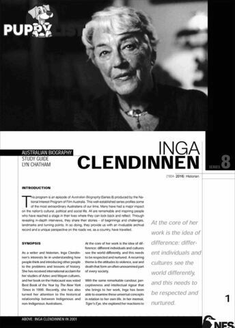 Australian Biography Series - Inga Clendinnen (Study Guide)