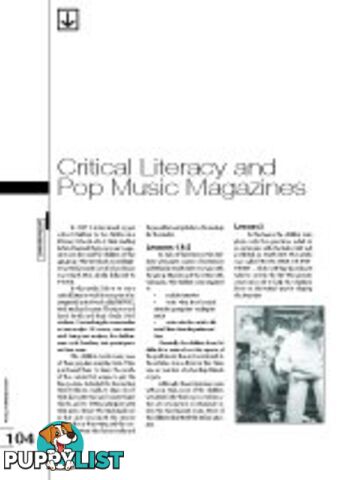 Critical Literacy and Pop Music Magazines