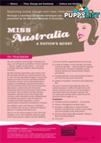 Exploring social change over time - through the Miss Australia Quest