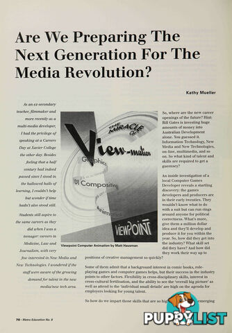 Are We Preparing the Next Generation for the Media Revolution?