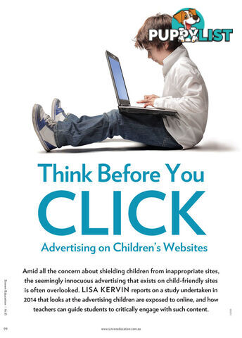 Think Before You Click: Advertising on Children's Websites