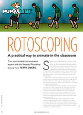 Rotoscoping: A Practical Way to Animate in the Classroom