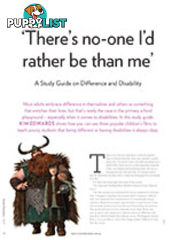 There's No-one I'd Rather Be than Me': A Study Guide on Difference and Disability