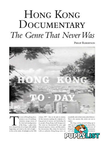 Hong Kong Documentary: The Genre That Never Was