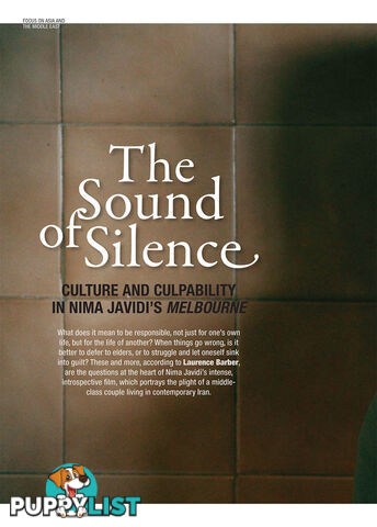 The Sound of Silence: Culture and Culpability in Nima Javidi's Melbourne