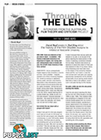 Through the Lens - Interviews from the Australian Film Theory and Criticism Project: David Boyd