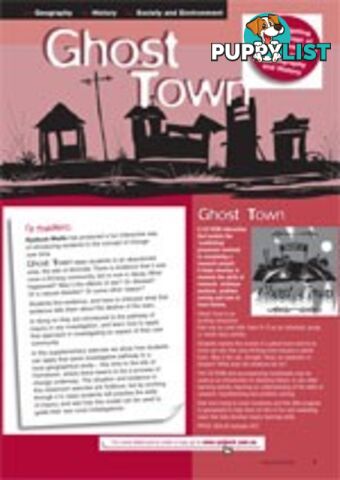 'Ghost Town' - Investigating the concept of Change Over Time in a local area in Geography and History