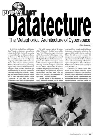 Datatecture: The Metaphorical Architecture of Cyberspace