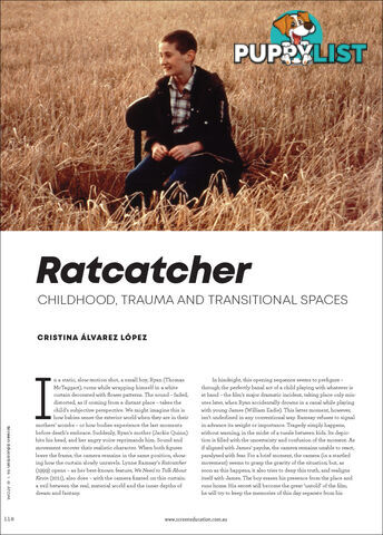 'Ratcatcher': Childhood, Trauma and Transitional Spaces