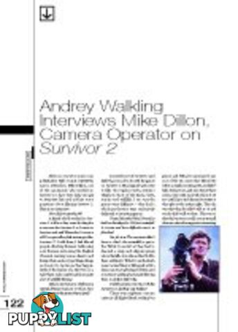 Andrey Walkling Interviews Mike Dillon, Camera Operator on 'Survivor 2'