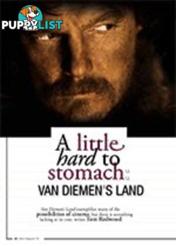 A Little Hard to Stomach: Van Diemen's Land