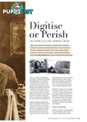 Digitise or Perish: Unlocking Cultural Memory Online