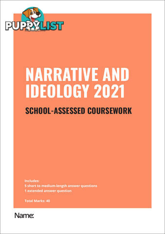 2021  Narrative and Ideology SAC for VCE Media Unit 3, Outcome 1