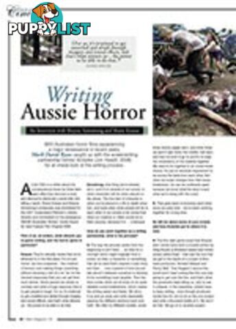 Writing Aussie Horror: An Interview with Shayne Armstrong and Shane Krause