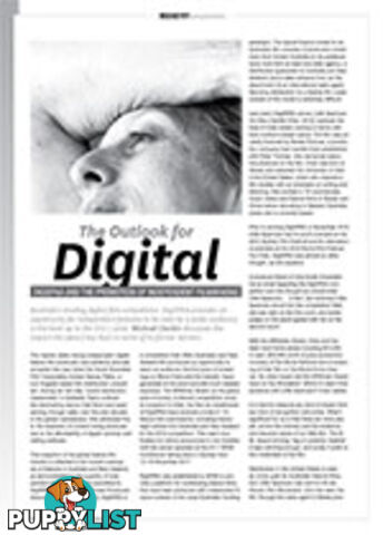 The Outlook for Digital: DigiSPAA and the Promotion of Independent Filmmaking