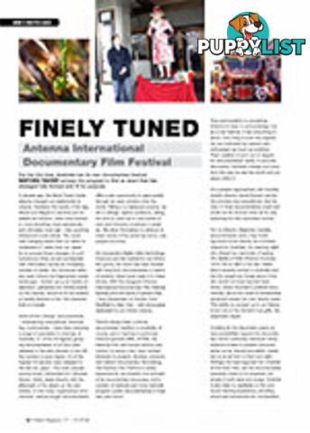 Finely Tuned: Antenna International Documentary Film Festival