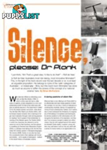 Silence, Please: Dr Plonk