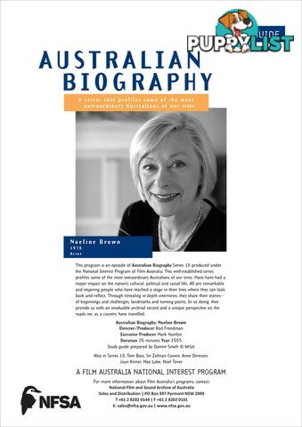 Australian Biography Series - Noeline Brown (Study Guide)