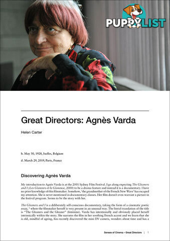 Great Directors: Agnes Varda