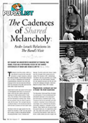 The Cadences of Shared Melancholy: Arab-Israeli Relations in The Band's Visit