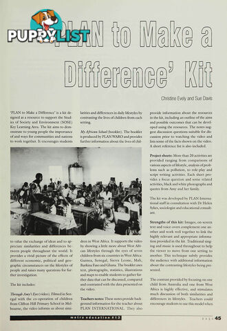 PLAN to Make a Difference' Kit