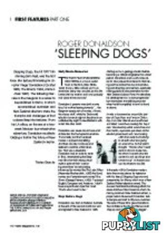 First Features: Roger Donaldson on 'Sleeping Dogs'