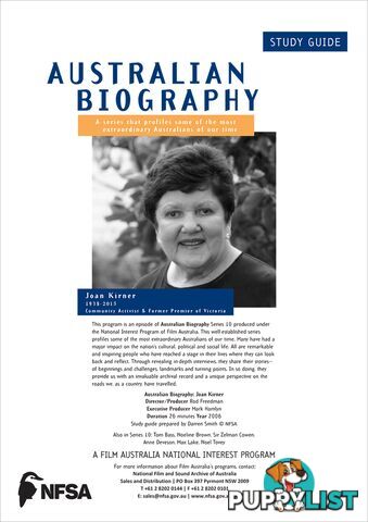 Australian Biography Series - Joan Kirner (Study Guide)