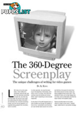 The 360-Degree Screenplay: The Unique Challenges of Writing for Video Games