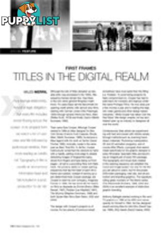 First Frames: Titles in the Digital Realm