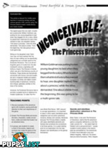 Inconceivable: Genre in The Princess Bride