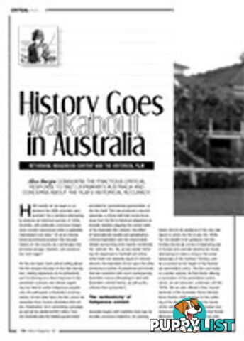 History Goes Walkabout in Australia: Rethinking Indigenous Content and the Historical Film