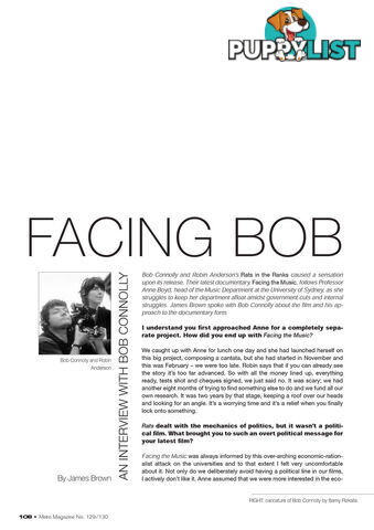 Facing Bob: An Interview with Bob Connolly