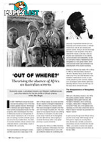 'Out of Where?': Theorising the Absence of Africa on Australian Screens