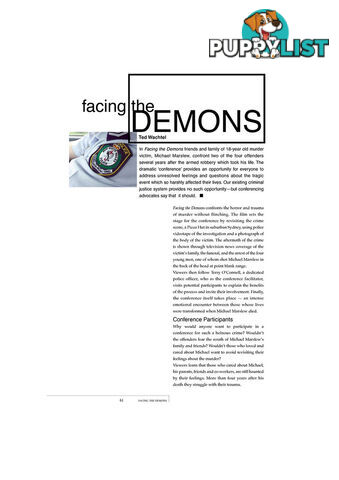 Facing the Demons' (A Study Guide)