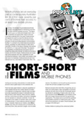 Short-Short Films and Mobile Phones