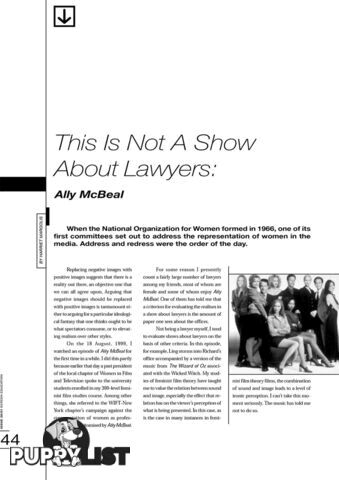 This Is Not a Show About Lawyers: 'Ally McBeal'