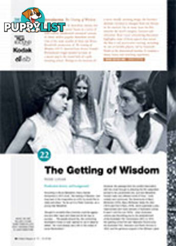 NFSA's Kodak/Atlab Cinema Collection: The Getting of Wisdom