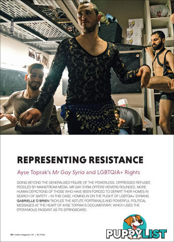 Representing Resistance: Ayse Toprak's 'Mr Gay Syria' and LGBTQIA+ Rights