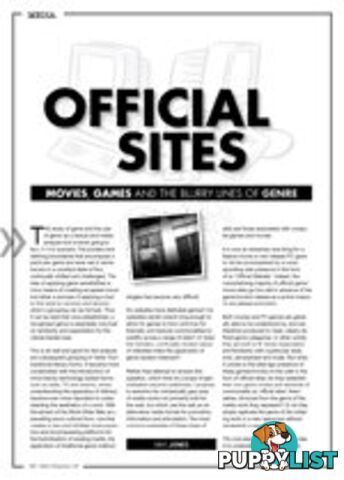 Official Sites: Movies, Games and the Blurry Lines of Genre