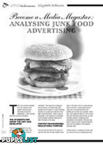 Become a Media Megastar: Analysing Junk Food Advertising