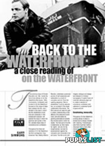 Back to the Waterfront: A Close Reading of On the Waterfront