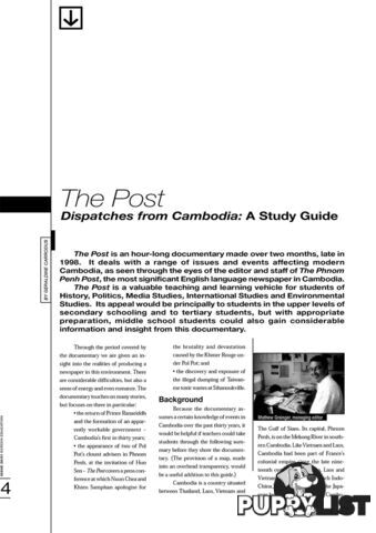 The Post (A Study Guide)