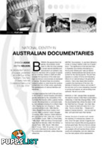 National Identity in Australian Documentaries