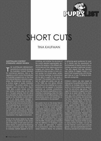 Short Cuts (M131-132)