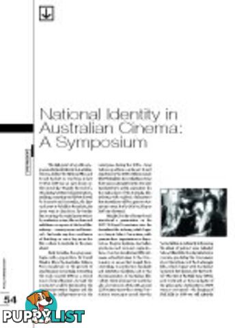 National Identity in Australian Cinema: A Symposium