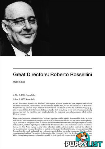 Great Directors: Roberto Rossellini