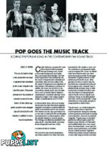 Pop Goes the Music Track: Scoring the Popular Song in the Contemporary Film Soundtrack